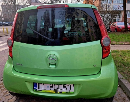 Opel Agila cena 13000 przebieg: 116500, rok produkcji 2008 z Łódź małe 37